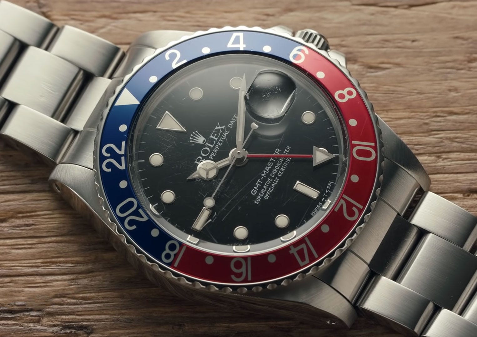Edgar Mitchell wore both an Omega Speedmaster and his personal Rolex GMT-Master on the moon. Making the Rolex GMT-Master an unofficial moonwatch