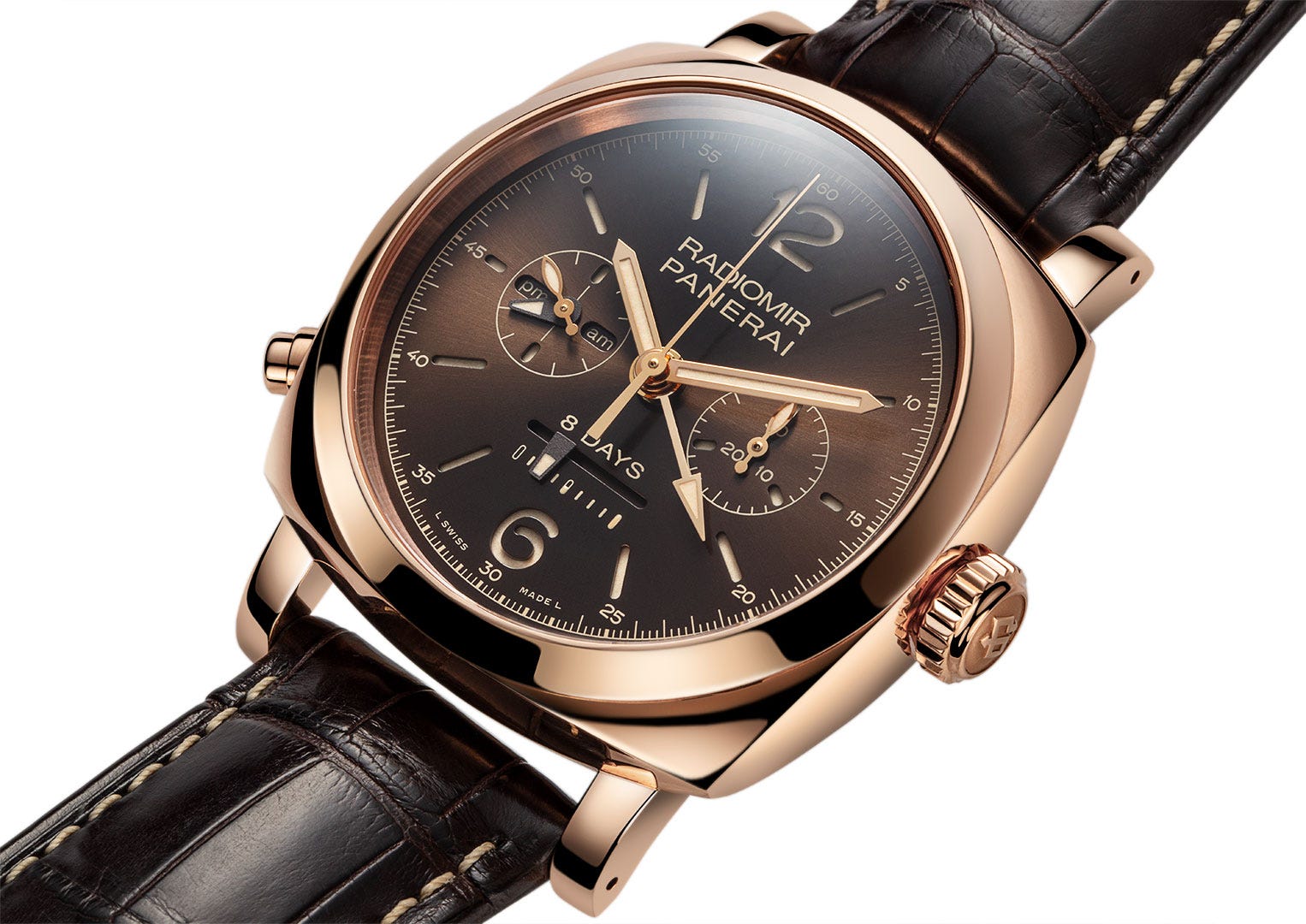 The first Panerai Radiomir featured a Rolex movement